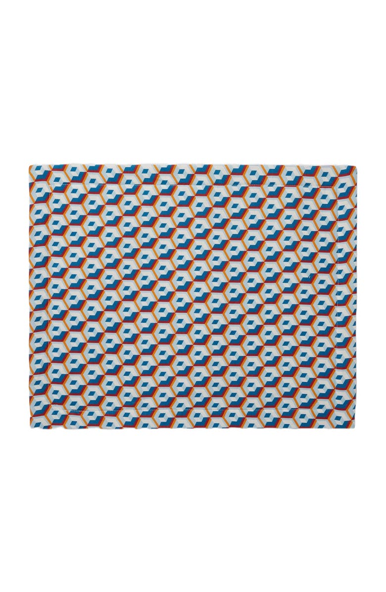 La DoubleJ Placemats Set Of 2 (35X45) Cubi Blue, Alternate, color, Cubi Blue