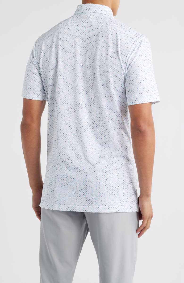Peter Millar Cocktail Garnish Performance Jersey Polo, Alternate, color, White