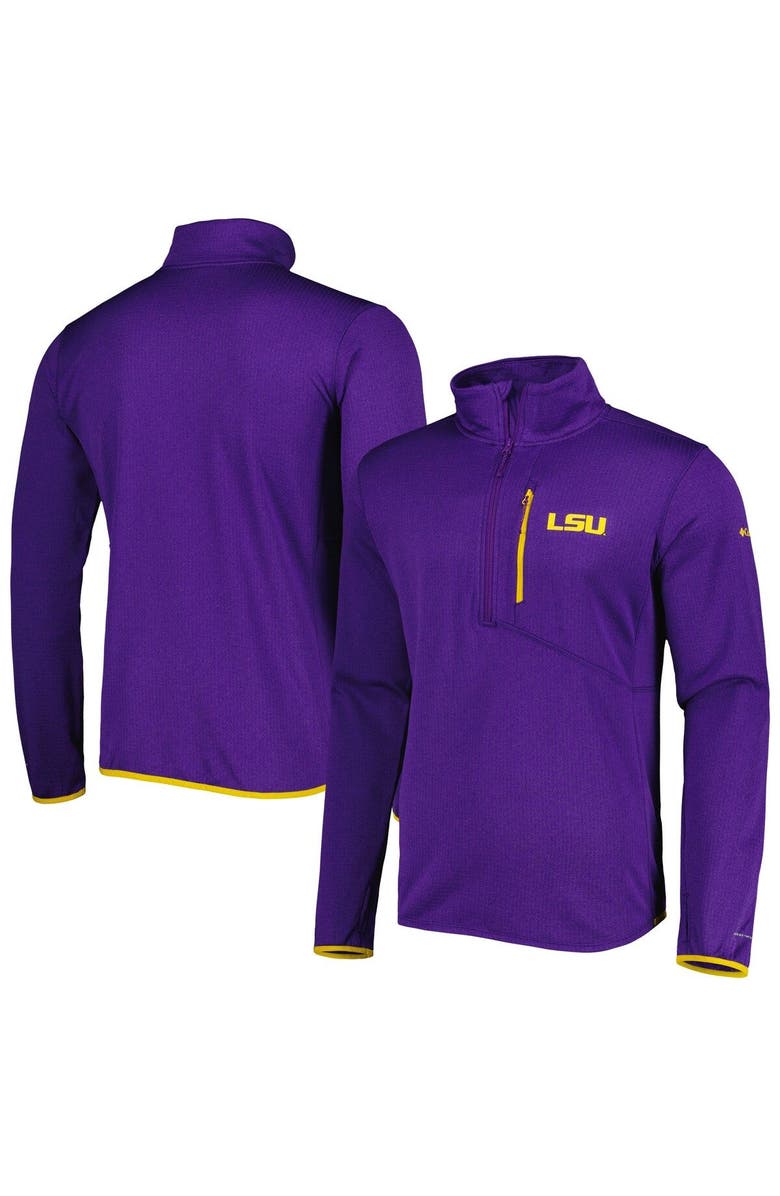 Columbia Men's Columbia Purple LSU Tigers Park View Omni-Wick Half-Zip Top, Main, color, Purple