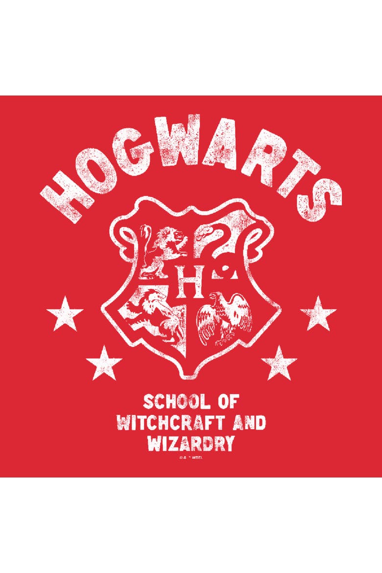 Women's Harry Potter Hogwarts Witchcraft and Wizardry Crest  Graphic T-Shirt, Alternate, color, Red