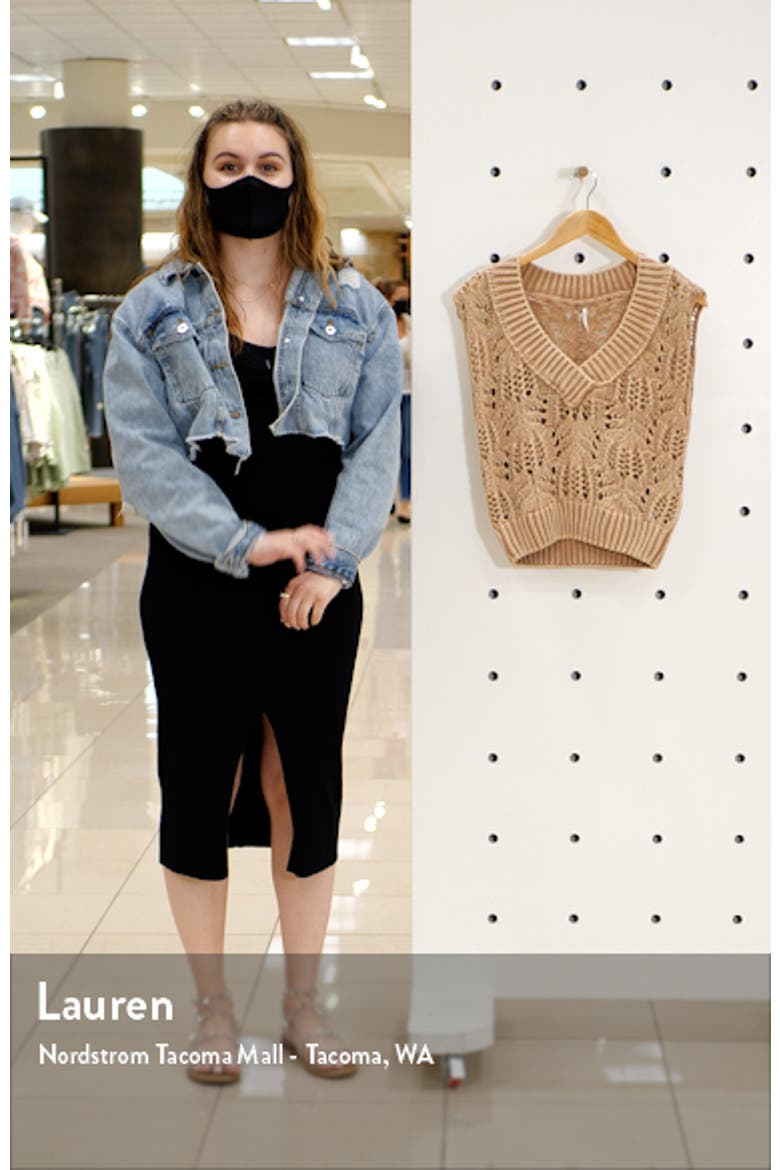 Orchid Pointelle Sweater Vest video