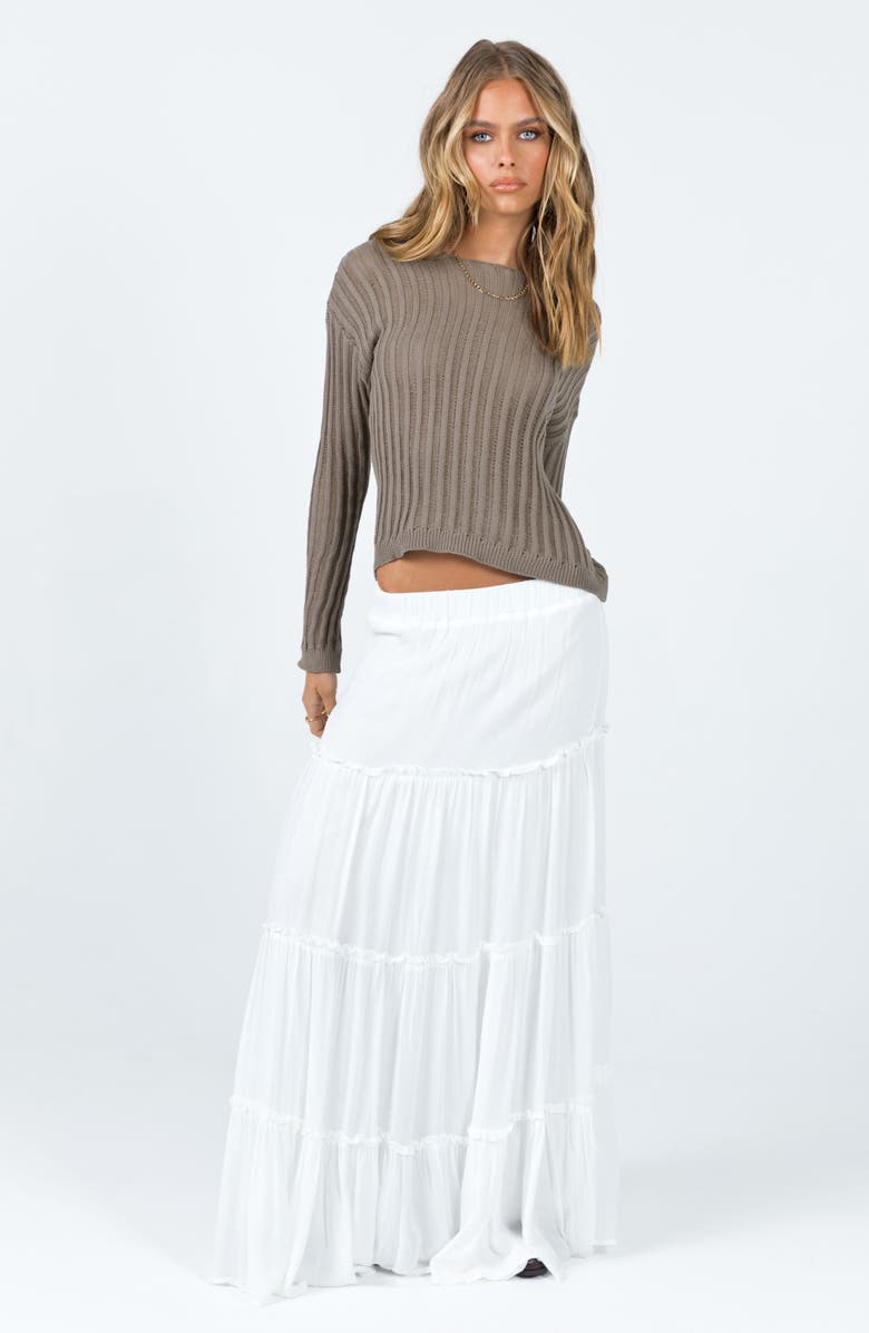 Princess Polly Miriah Tiered Maxi Skirt, Alternate, color, 