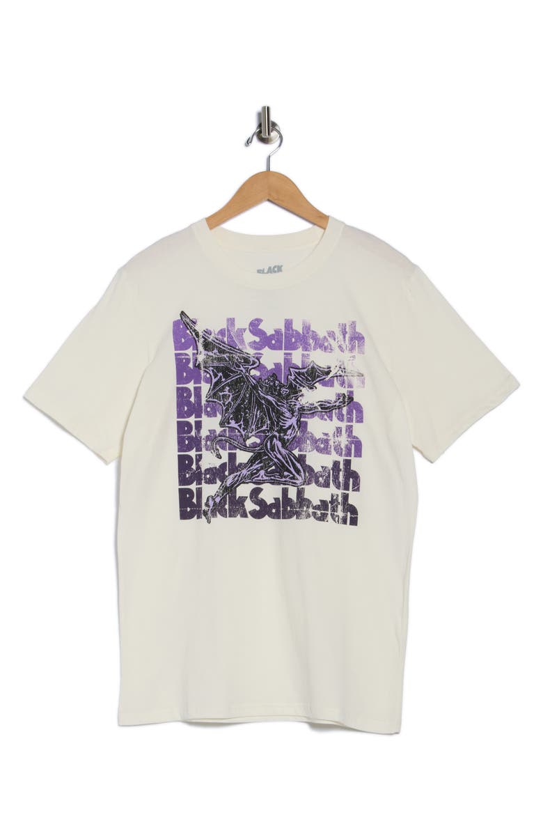 Goodie Two Sleeves Stacked Black Sabbath Graphic T-Shirt, Alternate, color, Natural