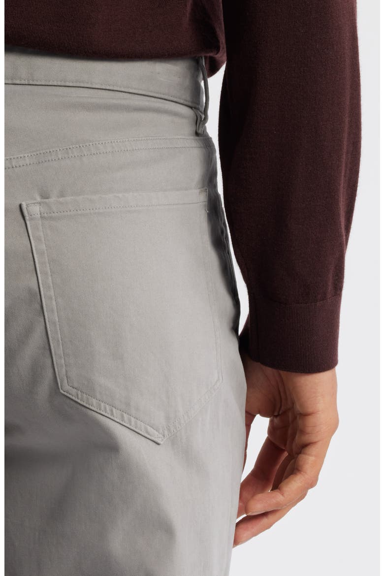 Dylan Slim Fit Peached Stretch Cotton Pants, Alternate, color, MOUSE