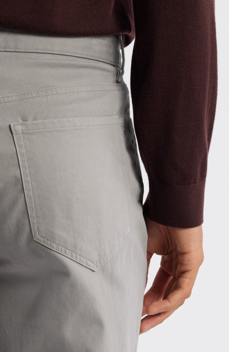 Vince Dylan Slim Fit Peached Stretch Cotton Pants, Alternate, color, Mouse