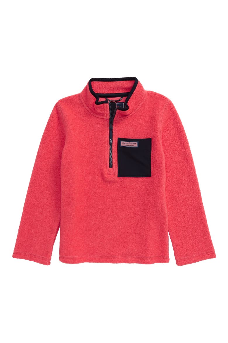 Performance Fleece Half Zip Pullover, Main, color, CUCKOO