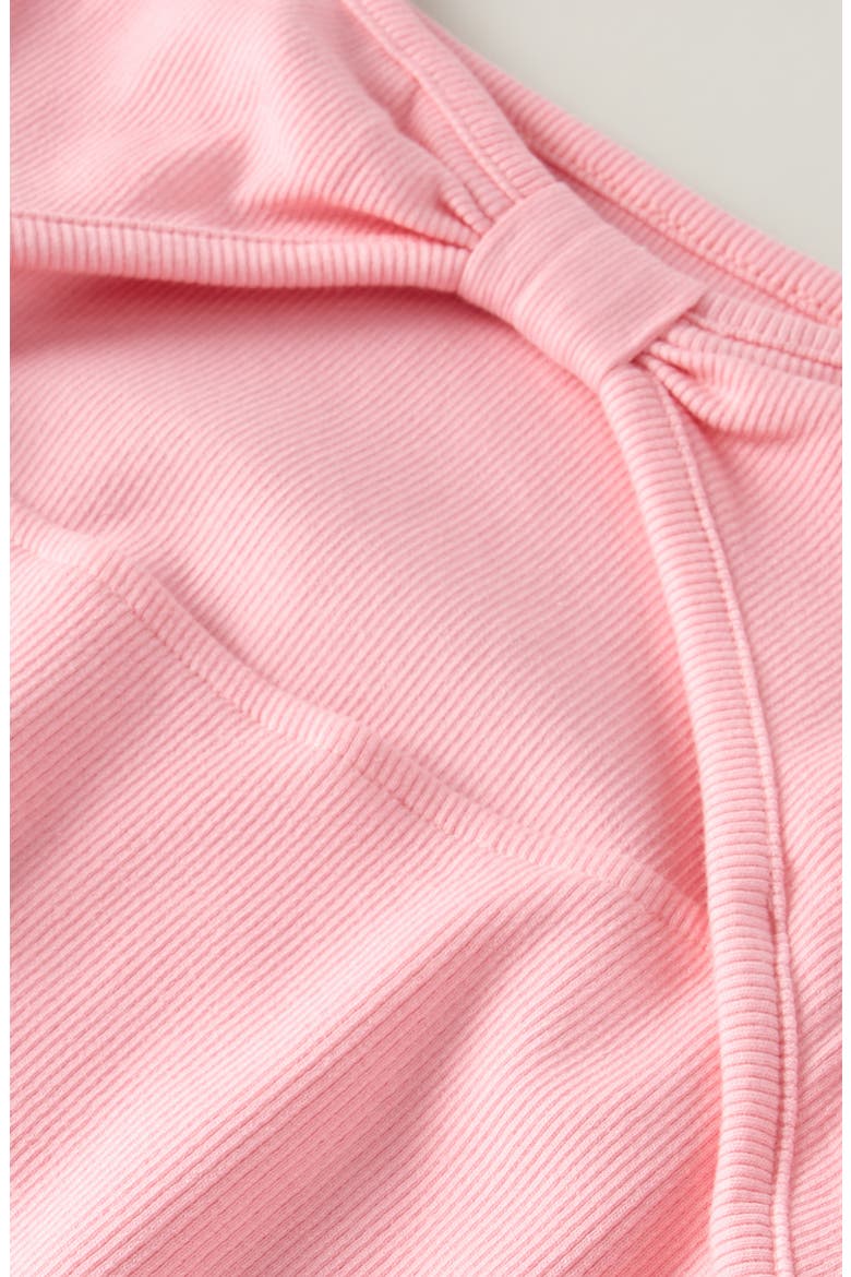 Kids' Open Back Cotton Blend Rib Dress, Alternate, color, PINK DRINK