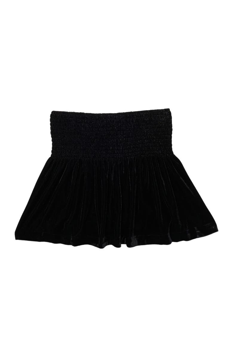 Splendid Velvet Smocked Waist Skirt, Main, color,