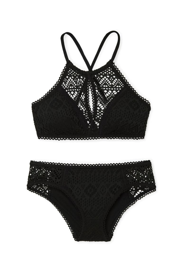 Lianne Swimwear Bra, Alternate, color, Black