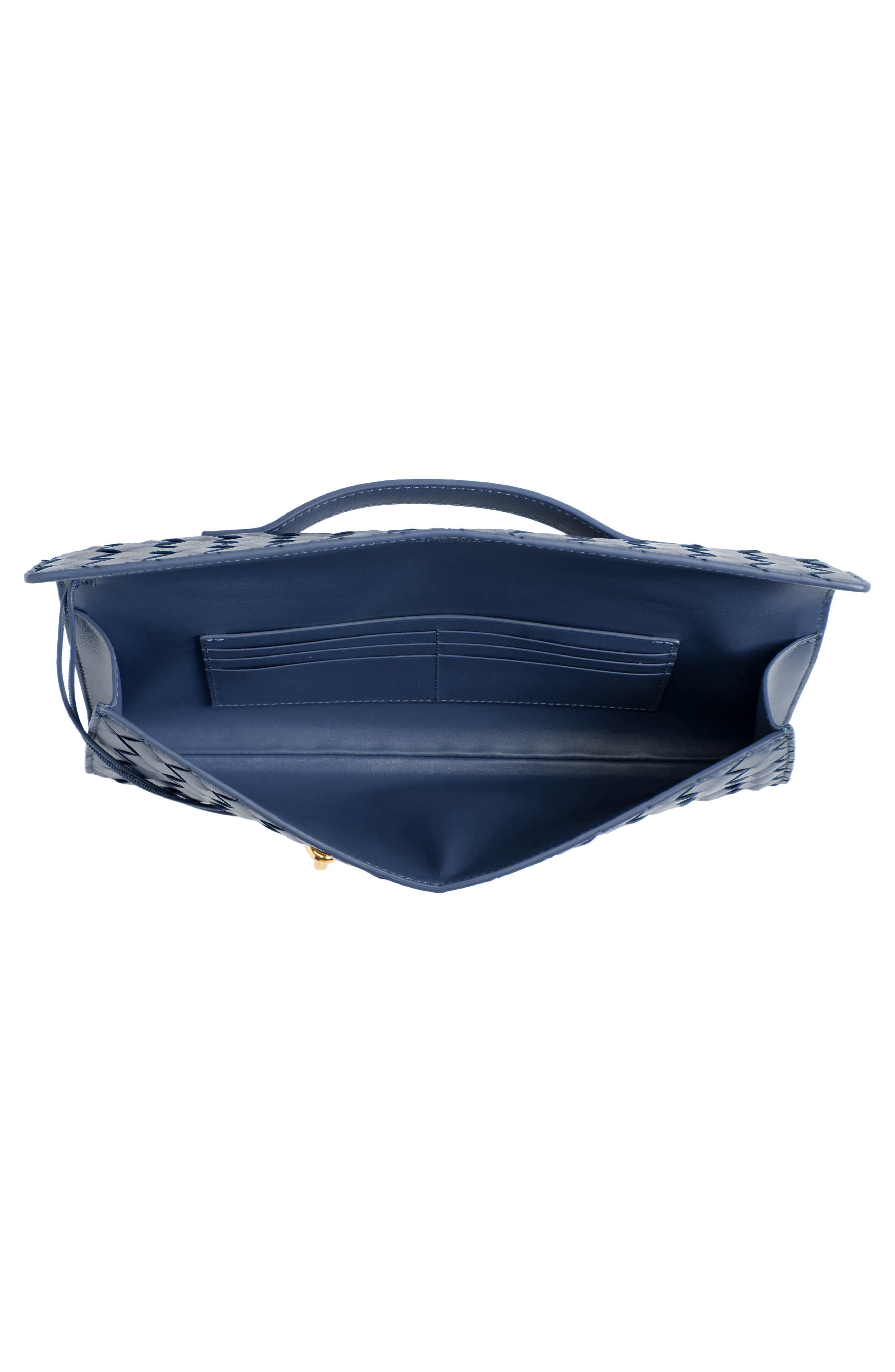 Long Andiamo Intrecciato Clutch Bag, Alternate, color, 4020 BLUE VENEZIA-MUSE BR