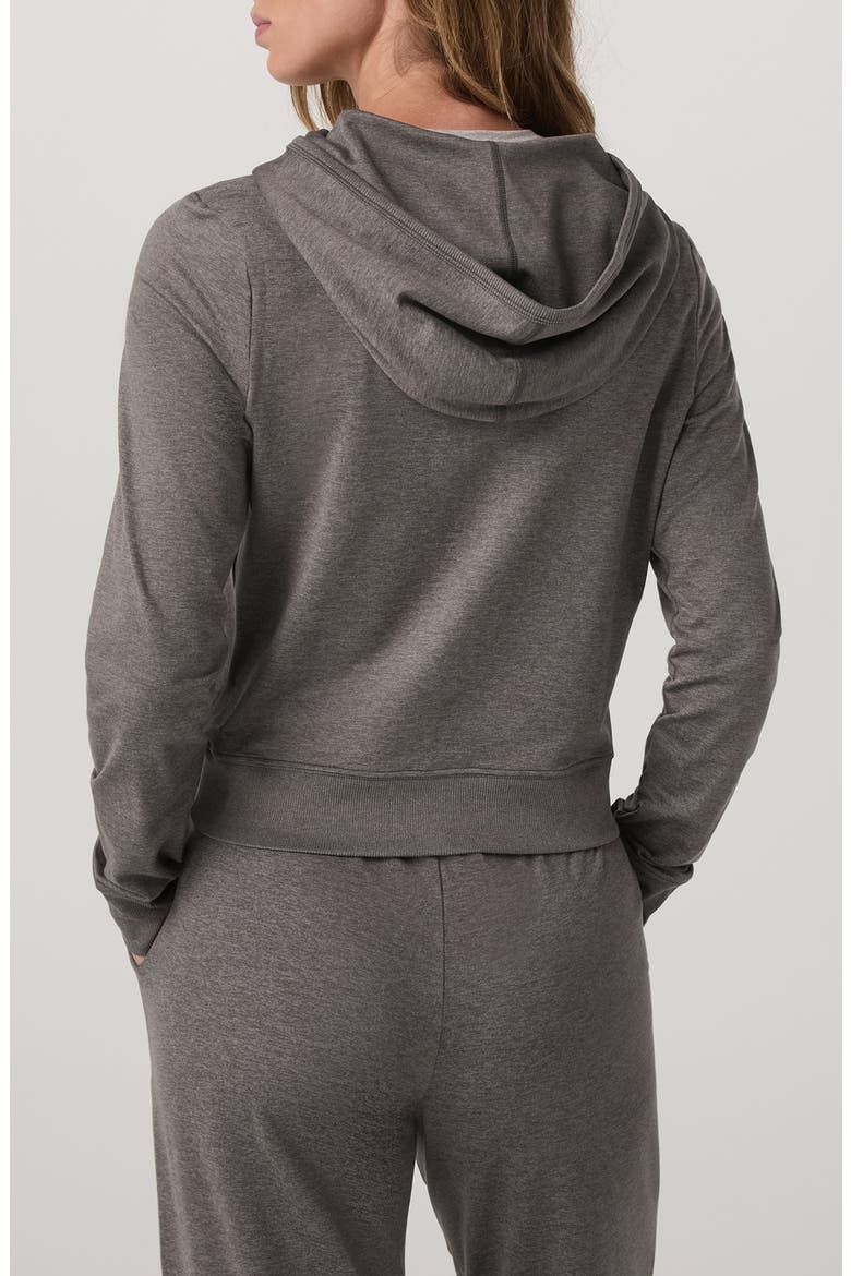 Halo Mini Full Zip Hoodie, Alternate, color, CHIA HEATHER