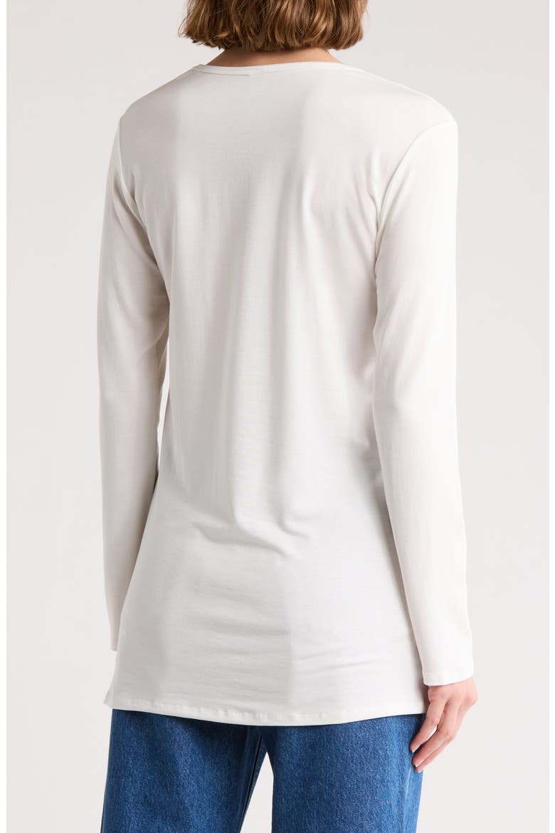 Basic Stretch Modal T-Shirt, Alternate, color, IVORY