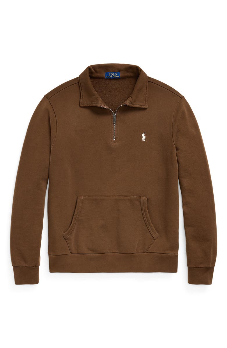 Polo Ralph Lauren French Terry Quarter Zip Sweatshirt, Alternate, color, 