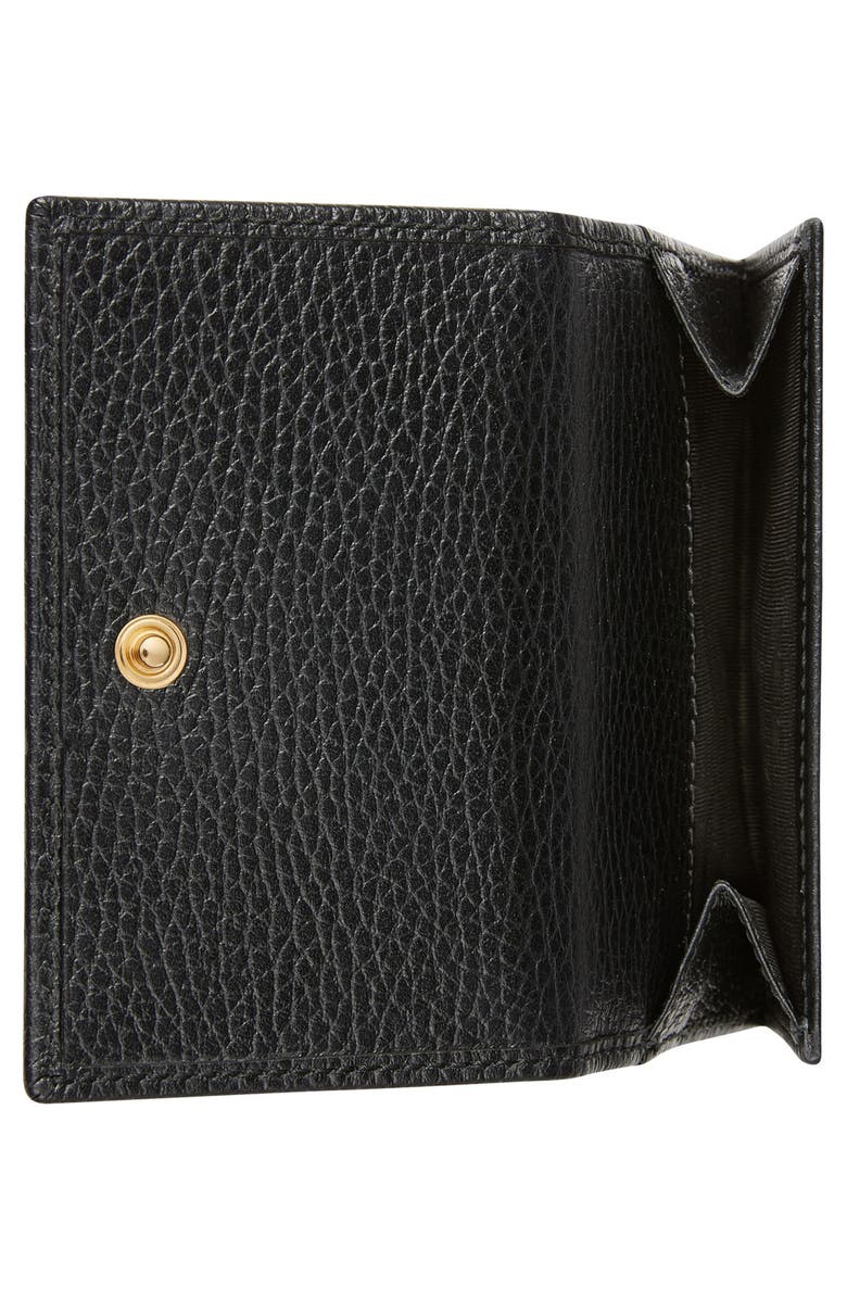 Gucci Petite Leather French Wallet, Alternate, color,
