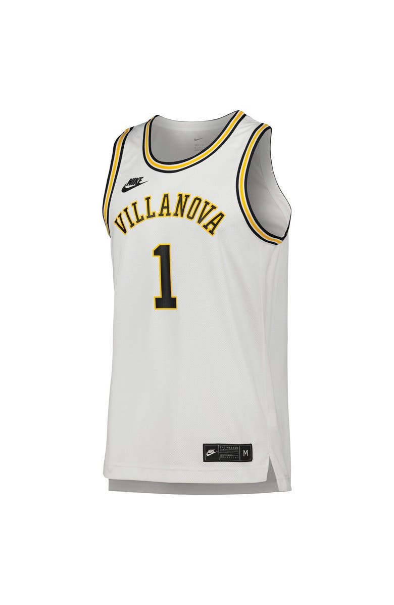Nike Men's Nike #1 White Villanova Wildcats Replica Basketball Jersey, Alternate, color, White