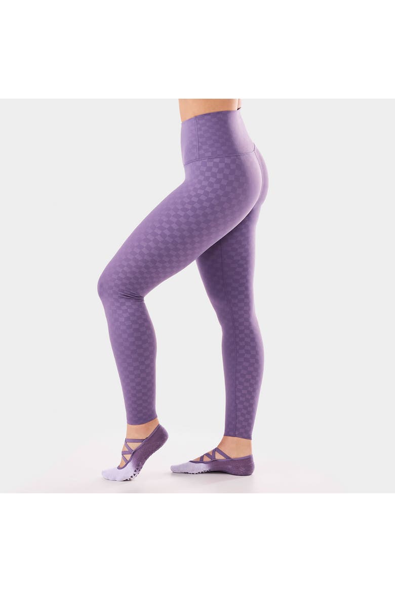 High Waisted Legging, Alternate, color, GRAPE ABSTRACT