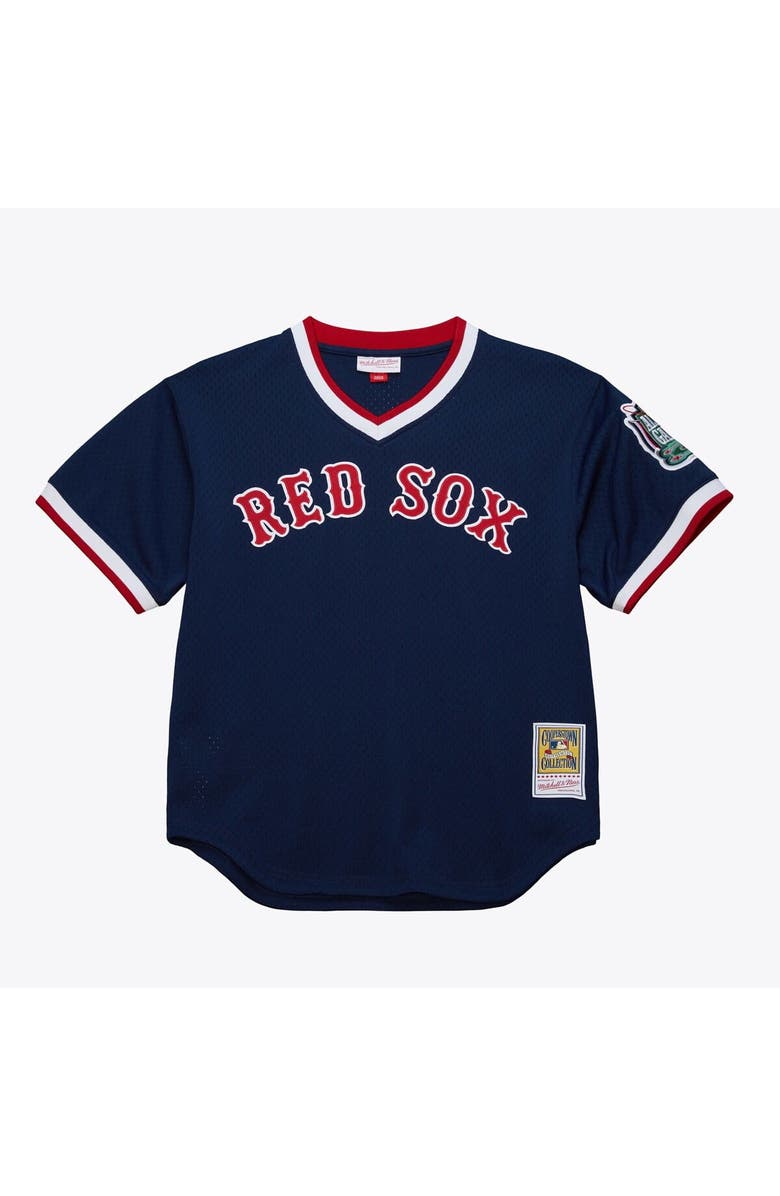 Mitchell & Ness Men's Mitchell & Ness Nomar Garciaparra Navy Boston Red Sox Authentic Batting Practice Jersey, Main, color, Navy
