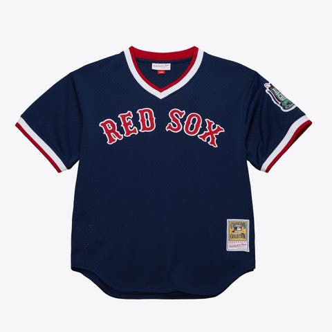 Men's Mitchell & Ness Nomar Garciaparra Navy Boston Red Sox Authentic Batting Practice Jersey
