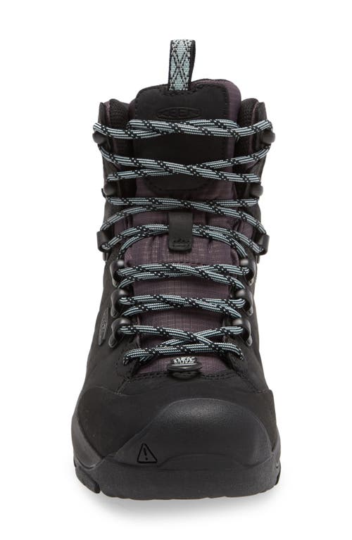 Keen Revel Mid Polar Waterproof Hiking Boot In Black/harbor Gray