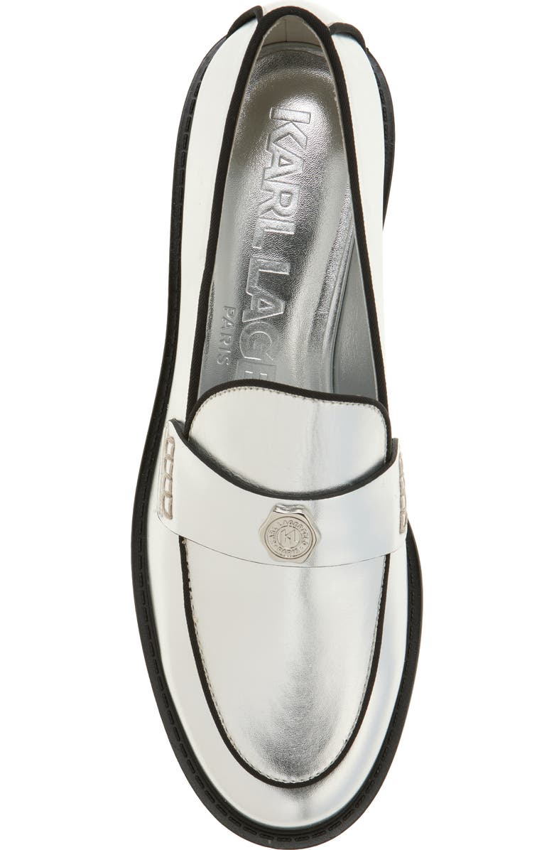 KARL LAGERFELD PARIS Rylin Loafer, Alternate, color, Silver