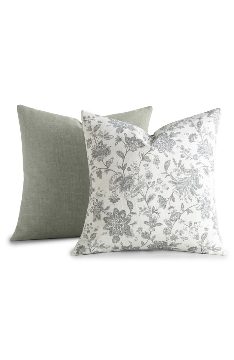 HOMESPUN Assorted 2-Pack Accent Pillows, Main, color, Gray