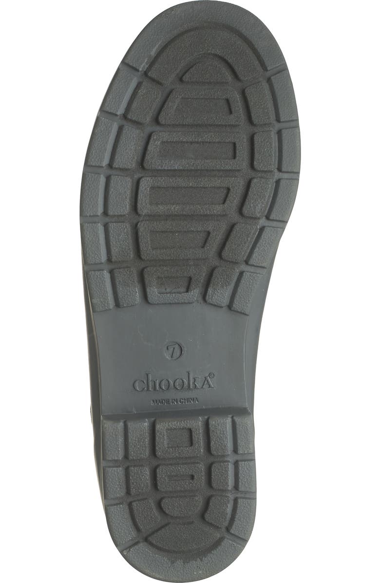 Chooka Rain Dot Eastlake Chelsea Faux Shearling Rain Boot, Alternate, color,