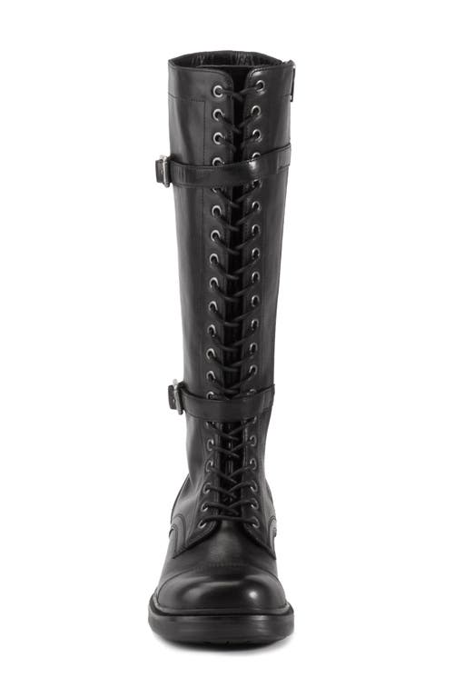 Vagabond Shoemakers Karlie Lace-up Cap Toe Boot In Black
