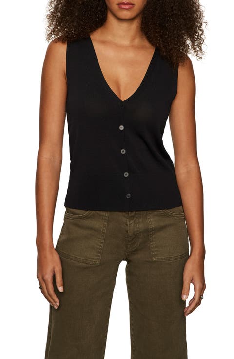 売れ筋商品|||サンクチュアリー カットソー トップス レディース Women's Button-Up Tie-Front Sleeveless Top Black Women's Sanctuary Button Up Tops | Nordstrom