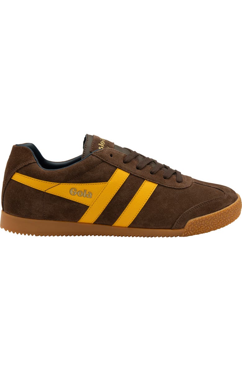 Gola Harrier Low Top Sneaker, Alternate, color, Coffee/ Sun/ Navy