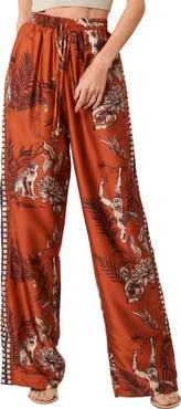CIEBON Katia Satin Wide Leg Pants