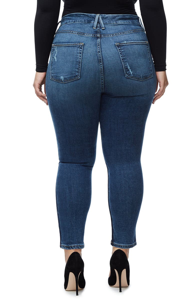 Good American Good Waist Ankle Skinny Jeans, Alternate, color, 