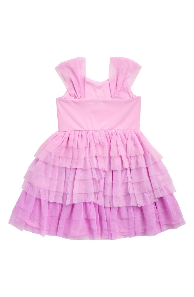 Zunie Kids' Sequin Bodice Ruffle Party Dress, Alternate, color, Lavender
