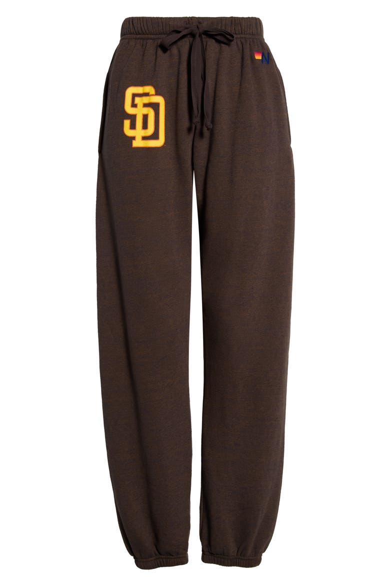 San Diego Padres Fleece Jogger Sweatpants, Main, color, BROWN