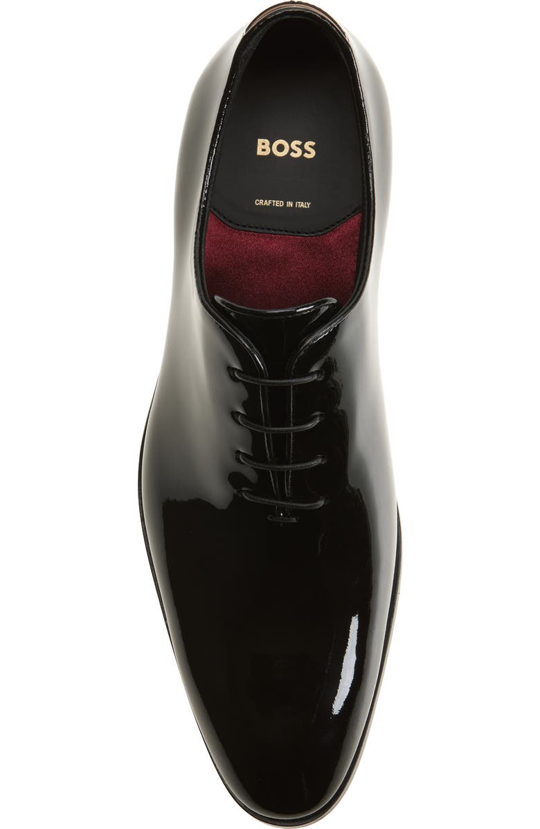 BOSS Rill Patent Leather Oxford, Alternate, color,