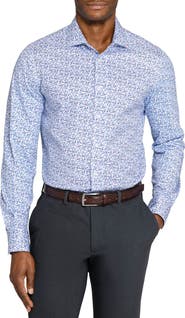 W.R.K Slim Fit Floral Stem Reworked Button-Up Shirt