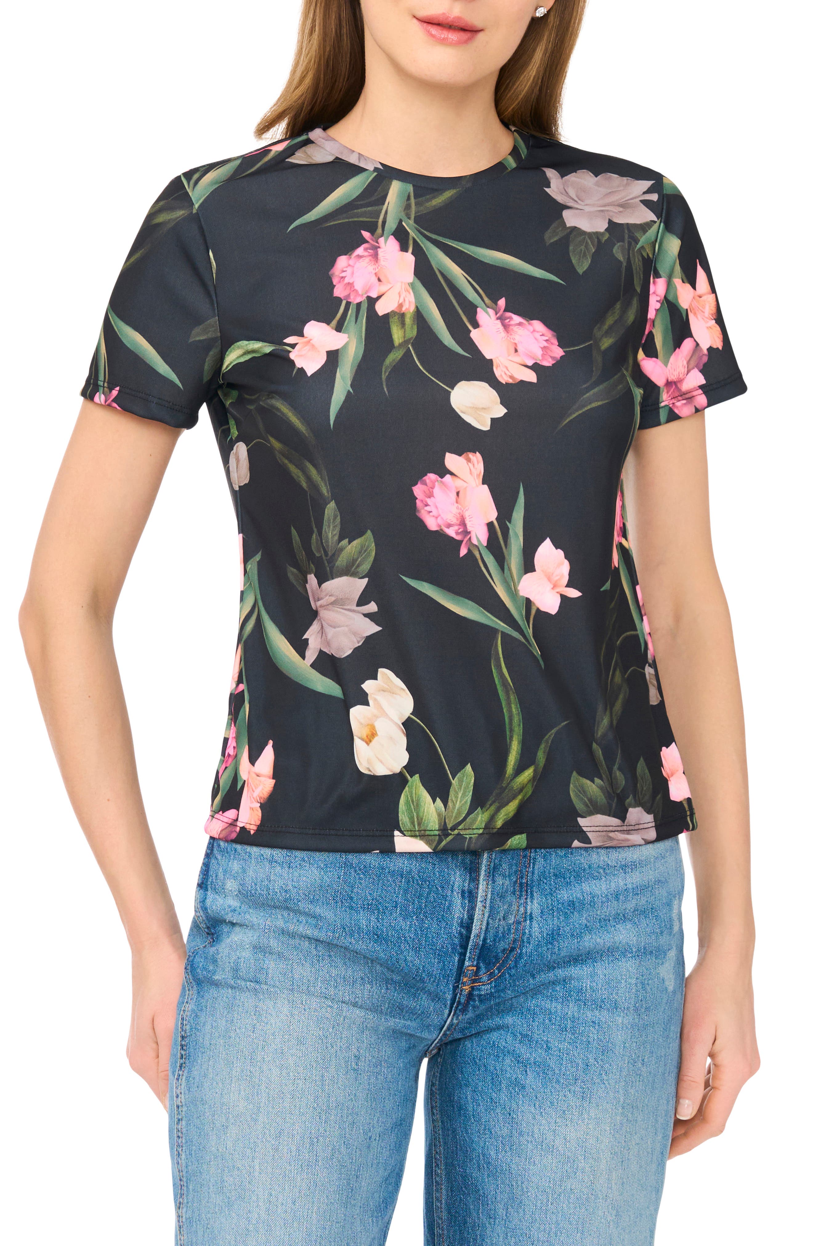 Ted Baker Floral Crewneck T-Shirt