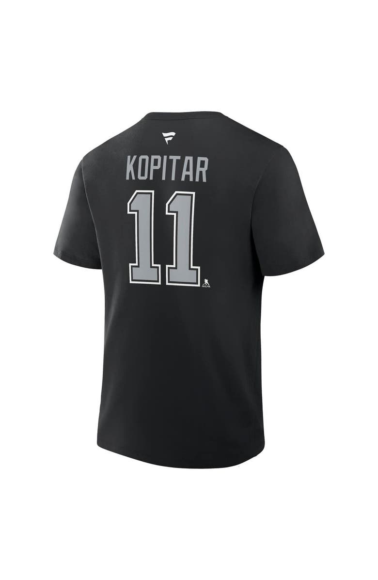 FANATICS Men's Fanatics Anze Kopitar Black Los Angeles Kings Authentic Stack Name & Number T-Shirt, Alternate, color, Black