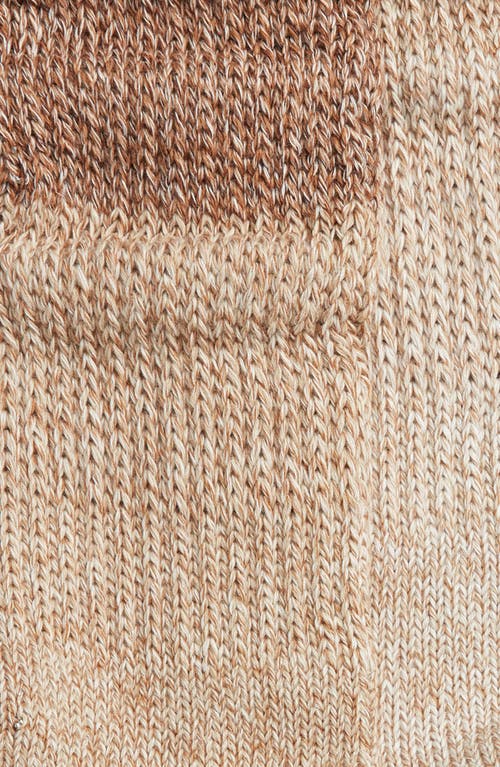 Ugg(r) Jakoby Slouchy Cotton Blend Crew Socks In Brown