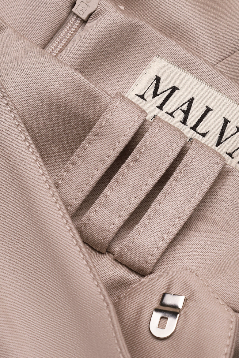 Tailored Wrap Mini Skirt, Alternate, color, Cappuccino