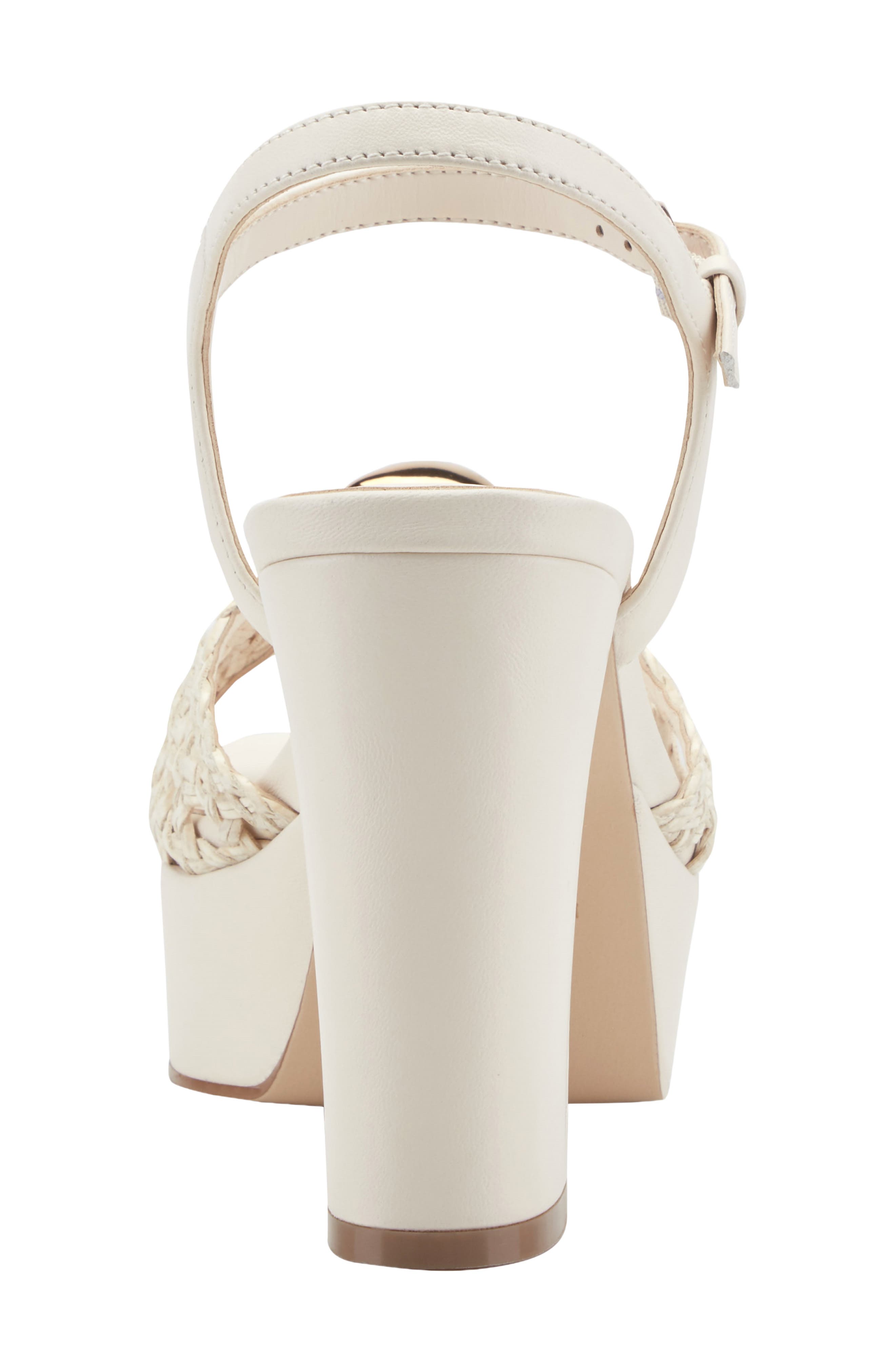 Cabell Ankle Strap Platform Sandal, Alternate, color, IVORY