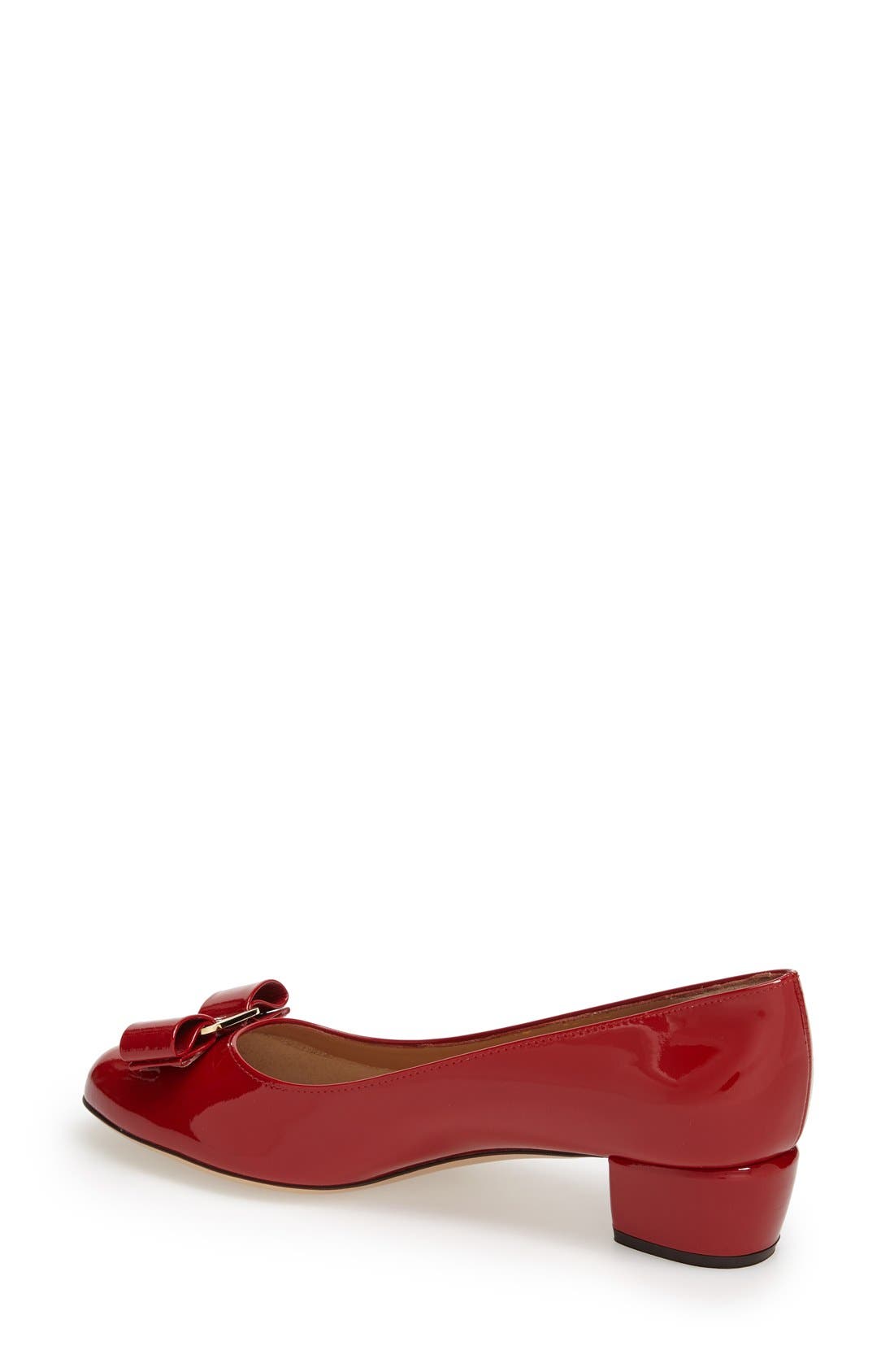 FERRAGAMO Vara Pump, Alternate, color, Rosso Patent