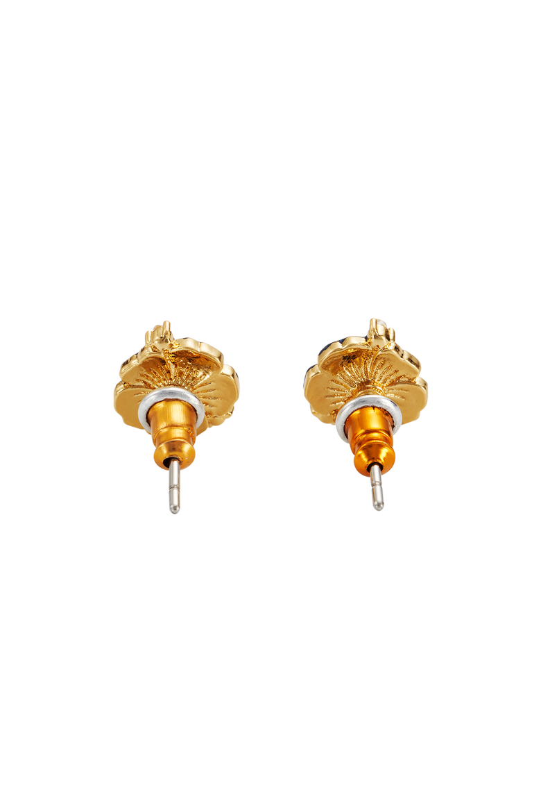 Larkspur Stud Earrings, Alternate, color, Gold