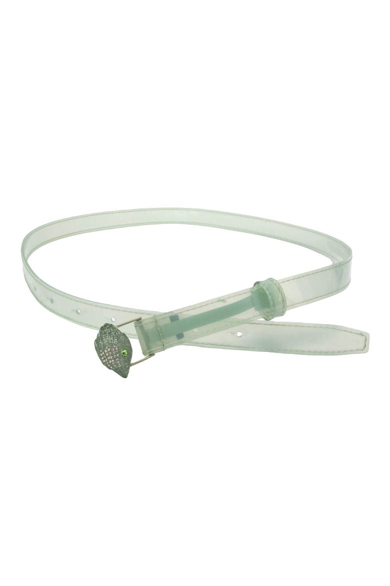 Crystal Eagle Buckle Belt, Alternate, color, SEAFOAM