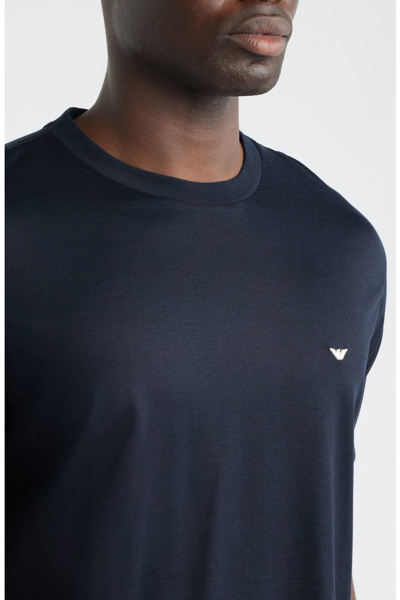 Embroidered Logo T-Shirt, Alternate, color, SOLID BLUE NAVY