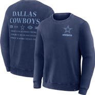 FANATICS Men's Fanatics Navy Dallas Cowboys Deep Route Pullover Sweatshirt