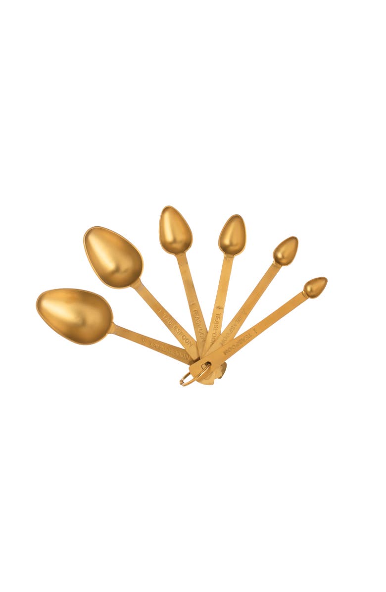 Storied Home Gold Stainless Steel Measuring Spoons, Main, color, Gold