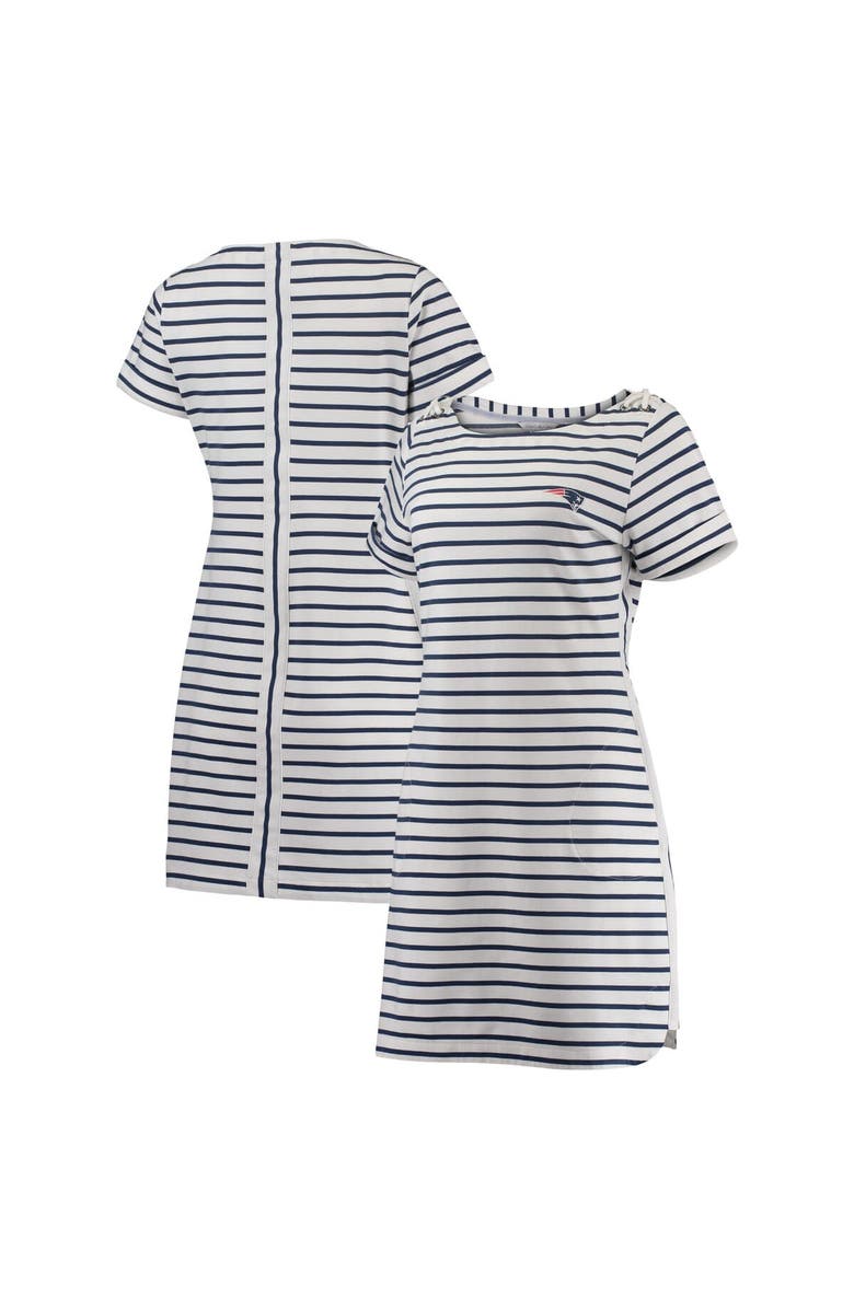 Tommy Bahama Women's Tommy Bahama White New England Patriots Tri-Blend Jovanna Striped Dress, Main, color, White