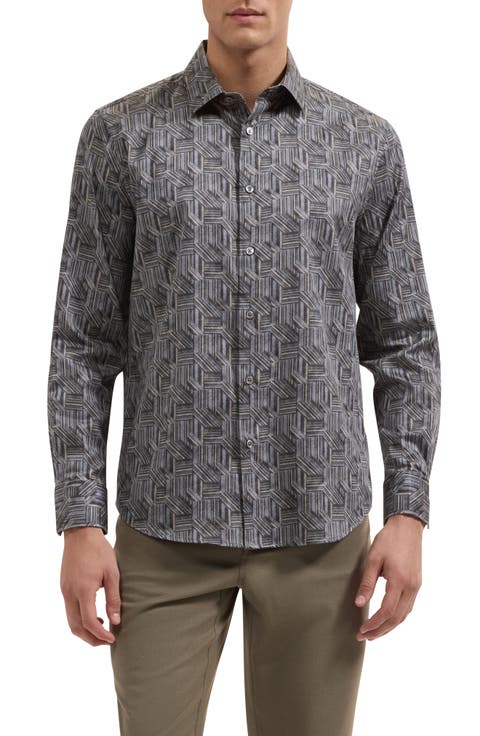 Julian Shaped Long Sleeve Button Up Shirt