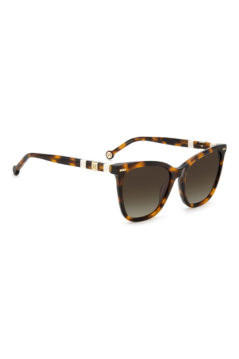55mm Square Sunglasses, Alternate, color, HAVANA IVORY