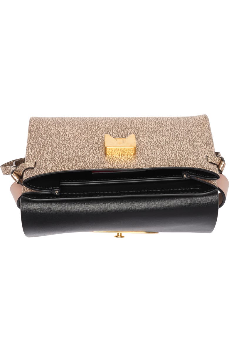 Valentino VLOGO Glitter Leather Belt Bag, Alternate, color,